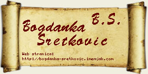 Bogdanka Sretković vizit kartica